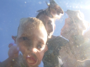 Underwater camera fun at the beach